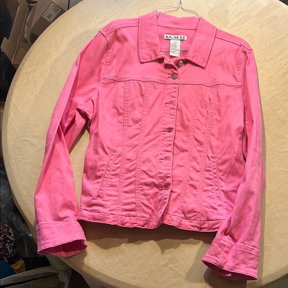 EUC A.M.I. Pink Women's Jacket L